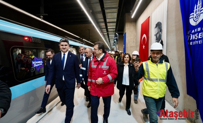 Ekrem İmamoğlu Ümraniye - Ataşehir - Göztepe metro hattının test sürüşüne katıldı