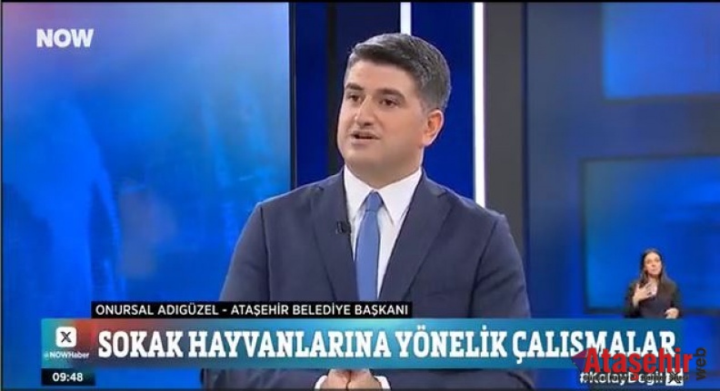 BAŞKAN ONURSAL ADIGÜZEL, NOW TV’YE KONUK OLDU