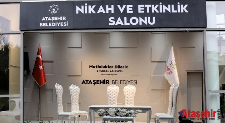 ATAŞEHİR'İN YENİ NİKAH SALONU HİZMET VERMEYE BAŞLADI