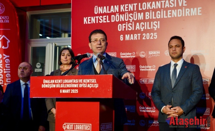 İMAMOĞLU: ÜSKÜDAR’DAKİ KENT LOKANTASI AÇILIŞINDA KONUŞTU