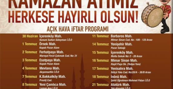 Ataşehirliler İftar Sofralarında Buluşuyor