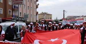 Çankırı'da Sarıkamış Şehitlerini Anma Yürüyüşü