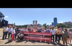 Ataşehir'de Bulunan Beton Santrali Protesto Edildi