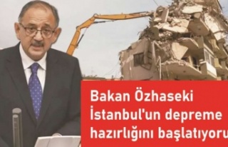 Bakan Özhaseki:İstanbul'un depreme hazırlığını...