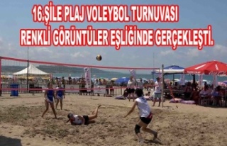 16. ŞİLE PLAJ VOLEYBOLU RENKLİ GÖRÜNTÜLER EŞLİĞİNDE...