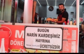 Narin Güran Hayrına Ücretsiz döner dağıttı