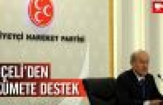 Bahçeli'den Hükümete Destek